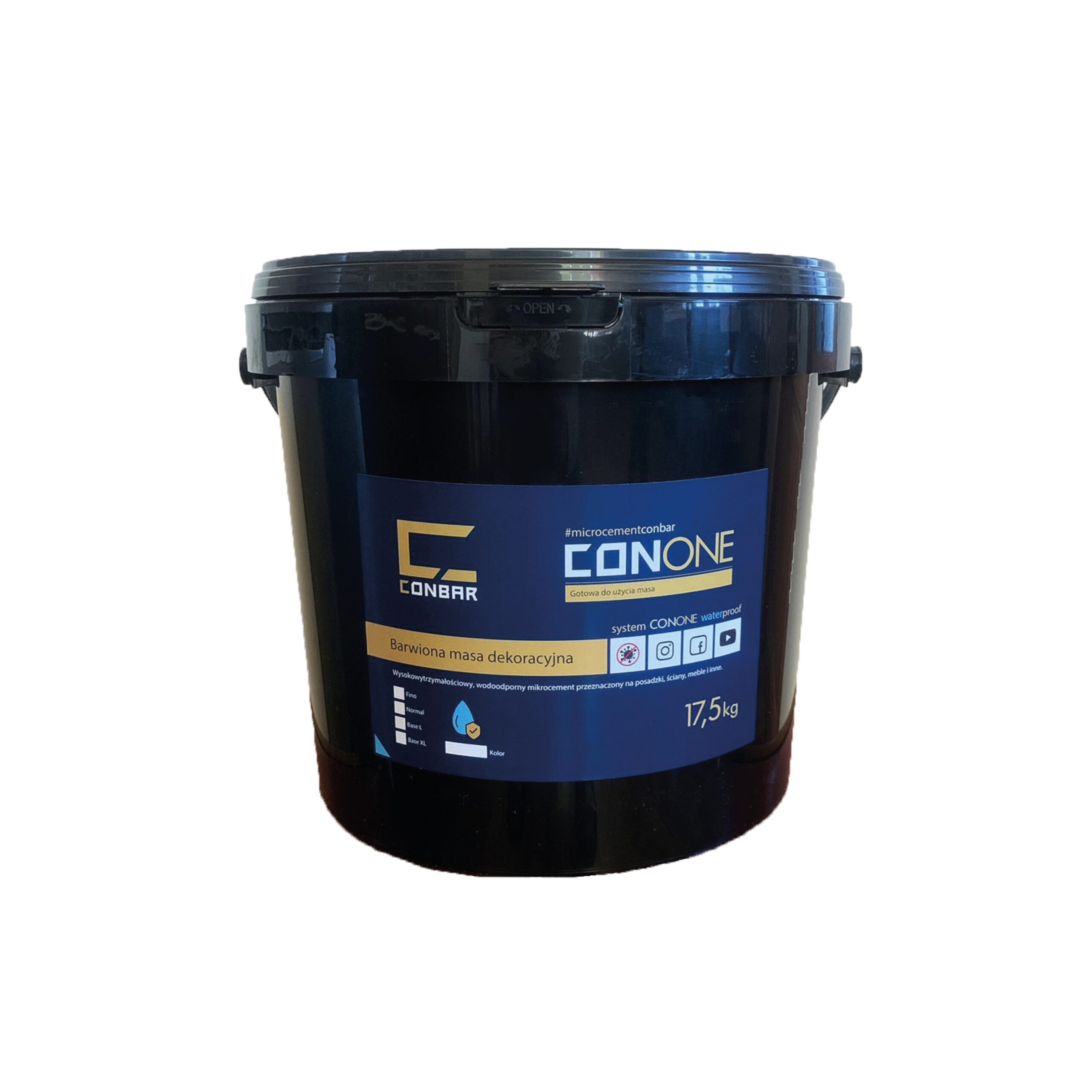 Mikrocement wodoodporny w masie CONONE 17,5kg