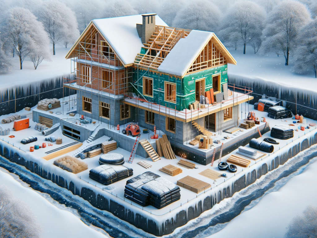 Uważaj na Zimową Przerwę w Budowie Domu: Kluczowe Etapy, które Musisz Zabezpieczyć