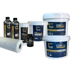 Mikrocement do łazienki na płytki na ściany – Zestaw 10m²