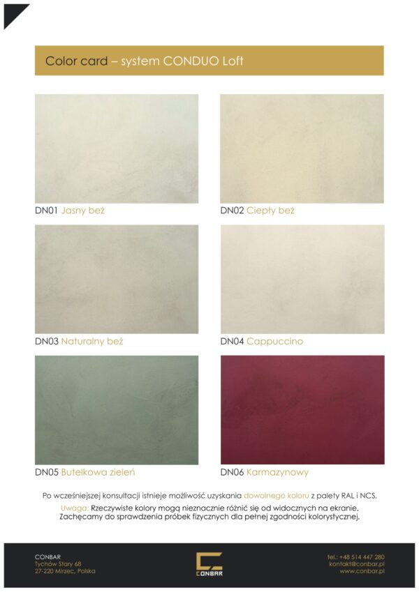 CONPIGMENT – pigment do mikrocementu, betonu i farb