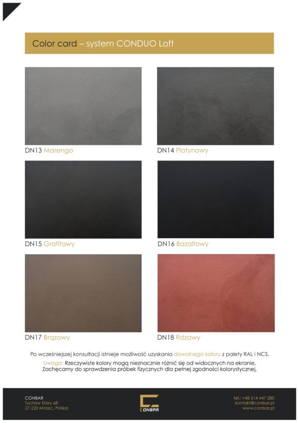 CONPIGMENT – pigment do mikrocementu, betonu i farb