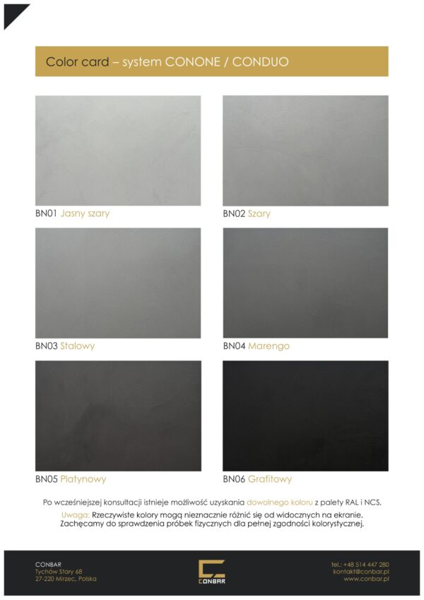 CONPIGMENT – pigment do mikrocementu, betonu i farb