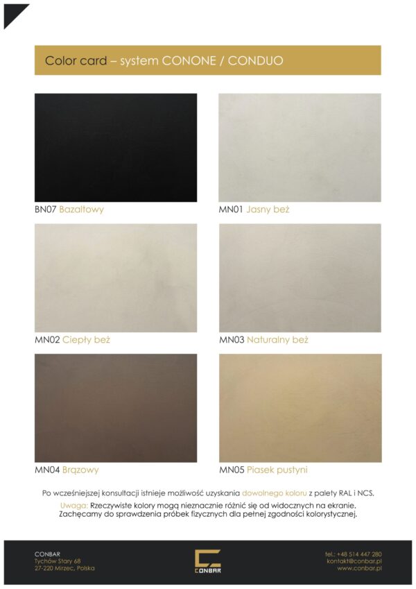 CONPIGMENT – pigment do mikrocementu, betonu i farb