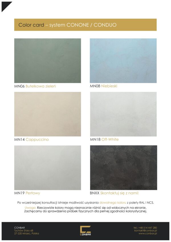 CONPIGMENT – pigment do mikrocementu, betonu i farb