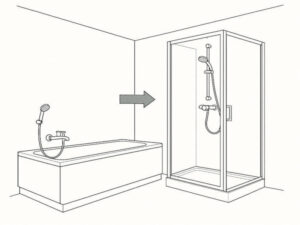 Kabina prysznicowa zamiast wanny – nowoczesna modernizacja łazienki