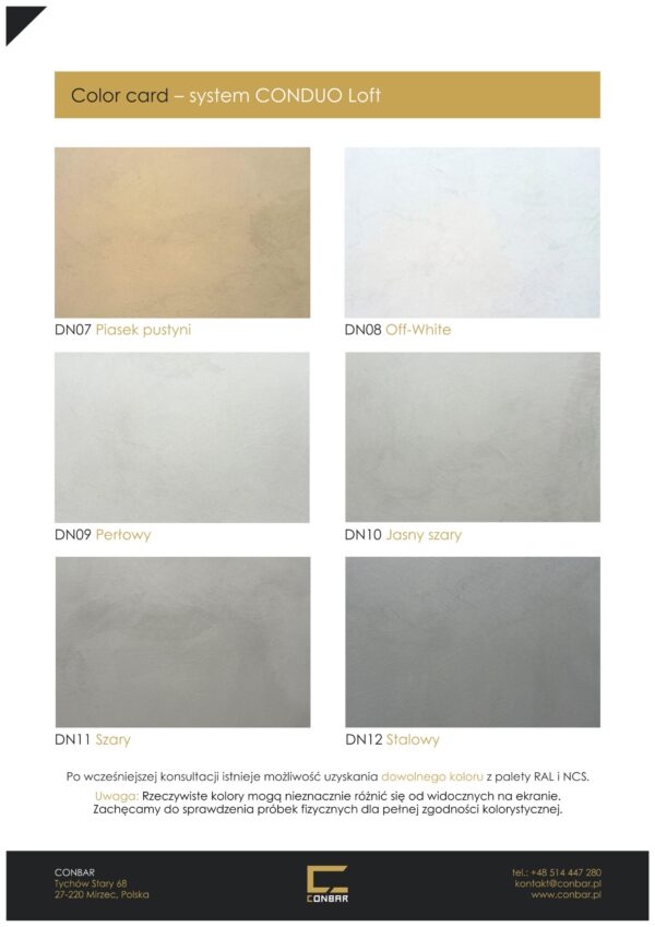 CONPIGMENT – pigment do mikrocementu, betonu i farb